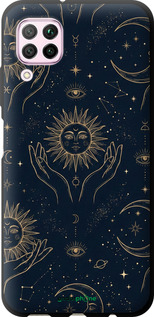 TPU чехол Celestial Harmony: Sun & Moon Gold Mystic Pattern для Huawei P40 Lite - 6778b-1887 изображение 