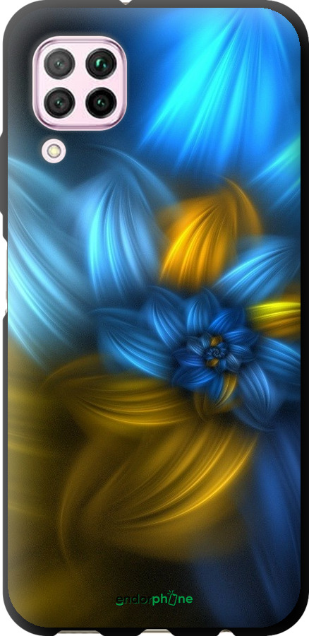 

TPU чорний чохол "Візерунок 46" для Huawei Nova 6SE, Синій