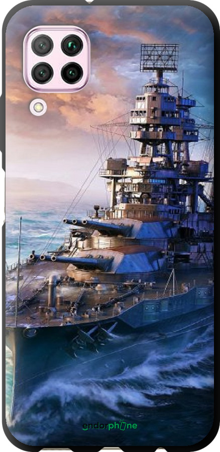 TPU чехол Військовий корабель, world of tanks, wargaming для Huawei Nova 6SE - 6461b-1823 изображение 