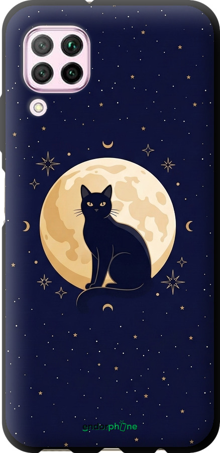 TPU чехол Cute Cat Celestial/Witchy для Huawei P40 Lite - 6787b-1887 изображение 