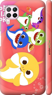 3D пластиковий матовий чехол Бейби Шаркс для Huawei Nova 6SE - 6305m-1823 изображение 