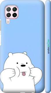 3D пластиковый матовый чехол Милый мишка для Huawei P40 Lite - 6357m-1887 изображение 