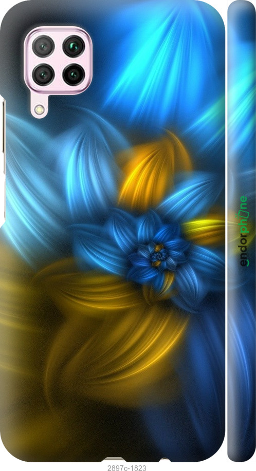 

3D пластиковий матовий чохол "Візерунок 46" для Huawei Nova 6SE, Синій