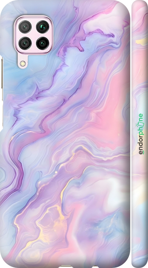 3D пластиковий матовий чехол Нежный мрамор для Huawei Nova 6SE - 6310m-1823 изображение 