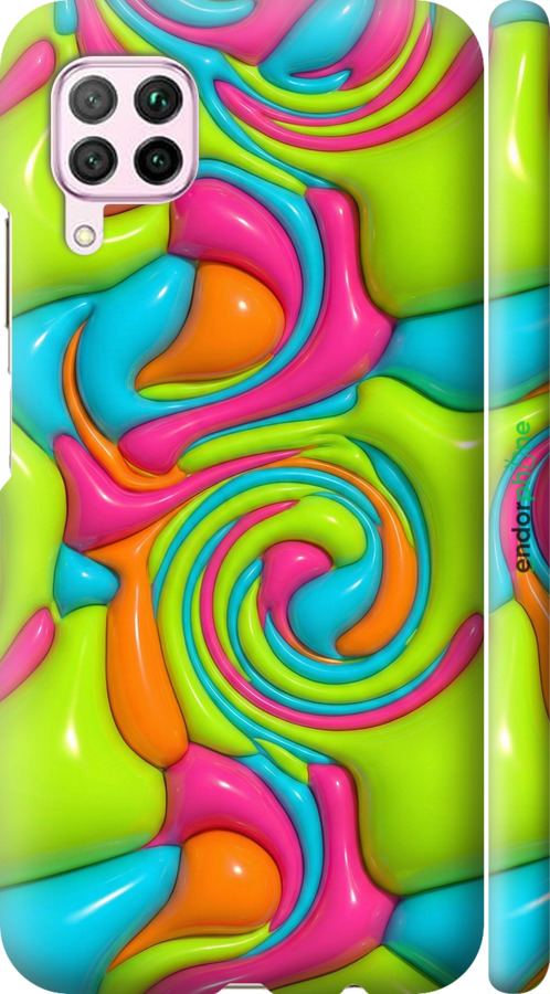 3D пластиковый матовый чехол Y2K Jelly Dream для Huawei P40 Lite - 6780m-1887 изображение 