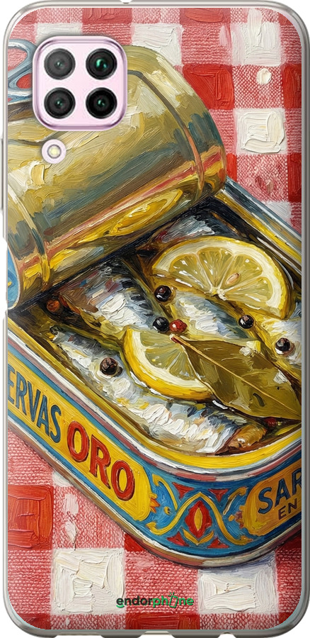 2D пластиковый чехол Vintage Sardine Tin Phone для Huawei P40 Lite - 6772t-1887 изображение 
