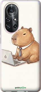 Силиконовый чехол 'Funny Capybara CEO Working' для Huawei Nova 8 Pro изображение 1