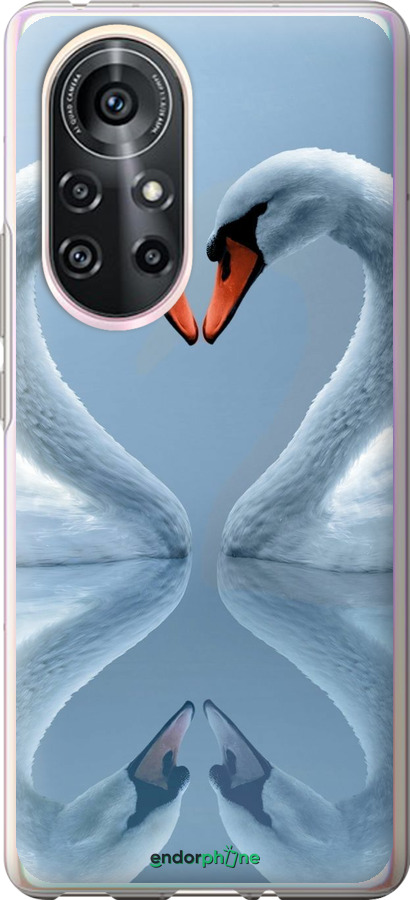 Силиконовый чехол Лебеди для Huawei Nova 8 Pro - 6007u-2246 изображение 