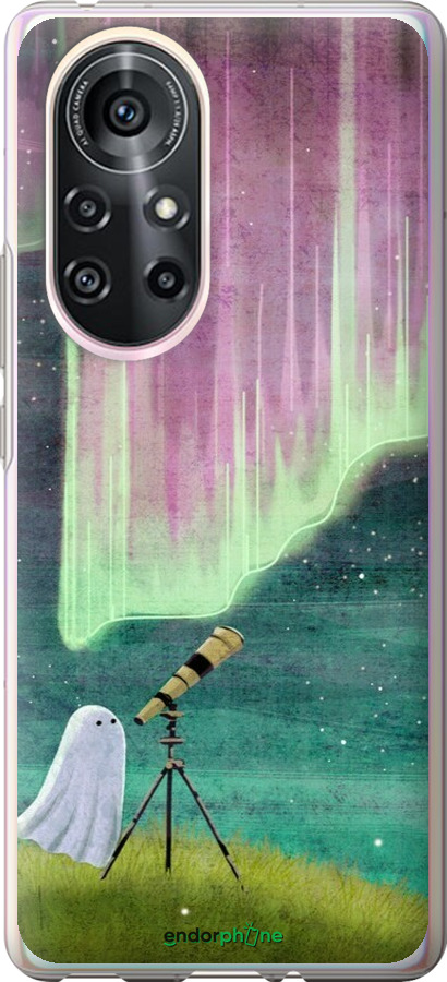 Силиконовый чехол Привидение и звезды для Huawei Nova 8 Pro - 6443u-2246 изображение 