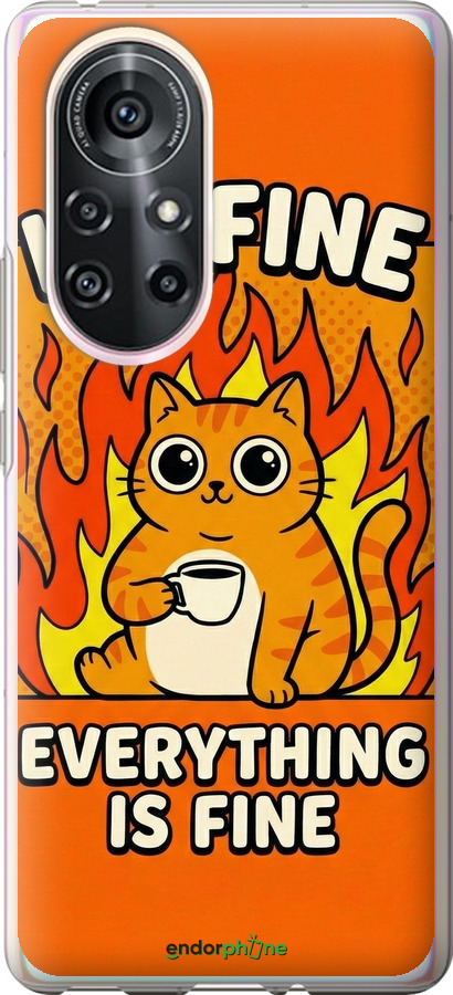 Силіконовий чехол Funny Cat для Huawei Nova 8 Pro - 6786u-2246 изображение 