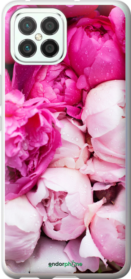 

Custodia in Silicone Peonie rosa" for Huawei Nova 8 SE"