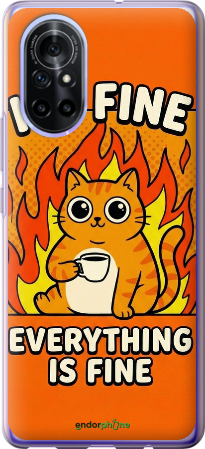 Силіконовий чехол Funny Cat для Huawei Nova 8 - 6786u-2245 изображение 