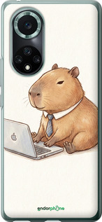 Силиконовый чехол Funny Capybara CEO Working для Huawei Nova 9 Pro - 6777u-2503 изображение 