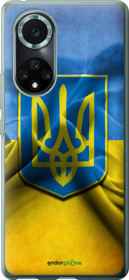 

Силіконовий чохол "Прапор та герб України" для Huawei Nova 9 Pro, Блакитний