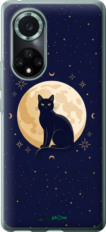Силиконовый чехол Cute Cat Celestial/Witchy для Huawei Nova 9 Pro - 6787u-2503 изображение 