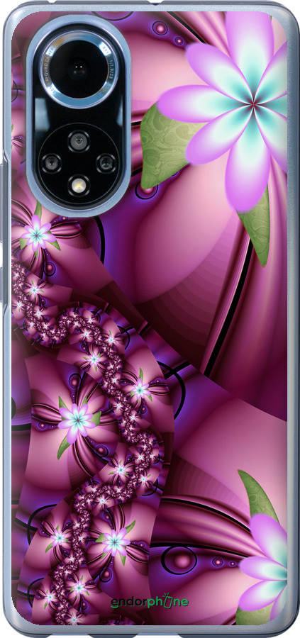 

Силіконовий чохол "Квіткова мозаїка" для Huawei Nova 9, Рожевий