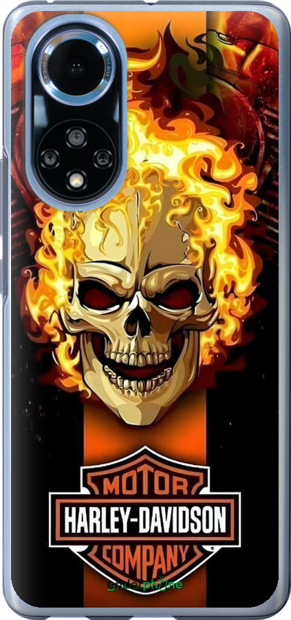 Силіконовий чехол Харлей девидсон для Huawei Nova 9 - 6370u-2504 изображение 