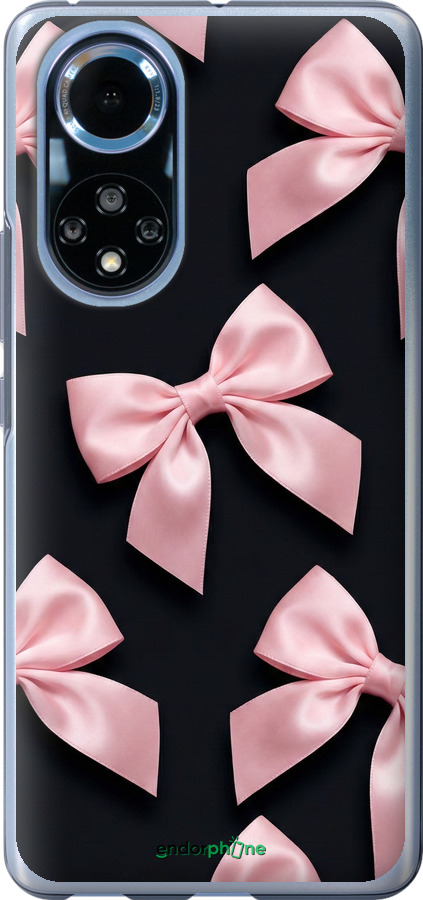 Силиконовый чехол Coquette Ribbons Dark Coquette для Huawei Nova 9 - 6767u-2504 изображение 