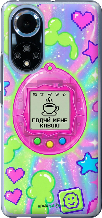 Силиконовый чехол Y2K Aesthetic Retro Pet: Годуй мене кавою для Huawei Nova 9 - 6784u-2504 изображение 
