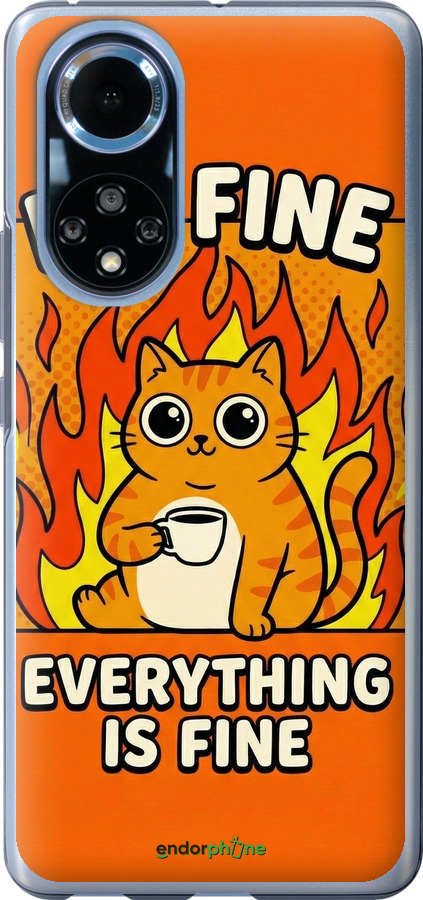 Силиконовый чехол Funny Cat для Huawei Nova 9 - 6786u-2504 изображение 