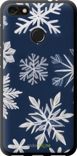 TPU чехол Снежинки для Huawei Nova Lite 2017 - 5821b-1400 изображение 