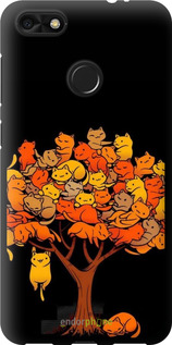 TPU чехол Дерево и котики для Huawei Nova Lite 2017 - 6516b-1400 изображение 