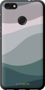 TPU чехол С фиолетовым и бирюзовым ретро-стилем и волнами для Huawei Nova Lite 2017 - 6533b-1400 изображение 