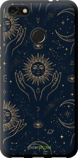 TPU чехол Celestial Harmony: Sun & Moon Gold Mystic Pattern для Huawei Nova Lite 2017 - 6778b-1400 изображение 