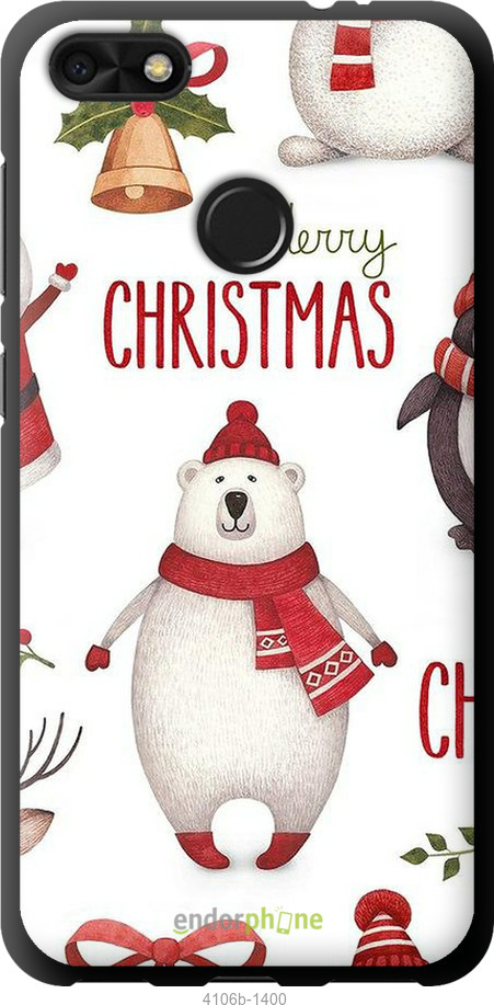 TPU чехол Merry Christmas для Huawei Nova Lite 2017 - 4106b-1400 изображение 