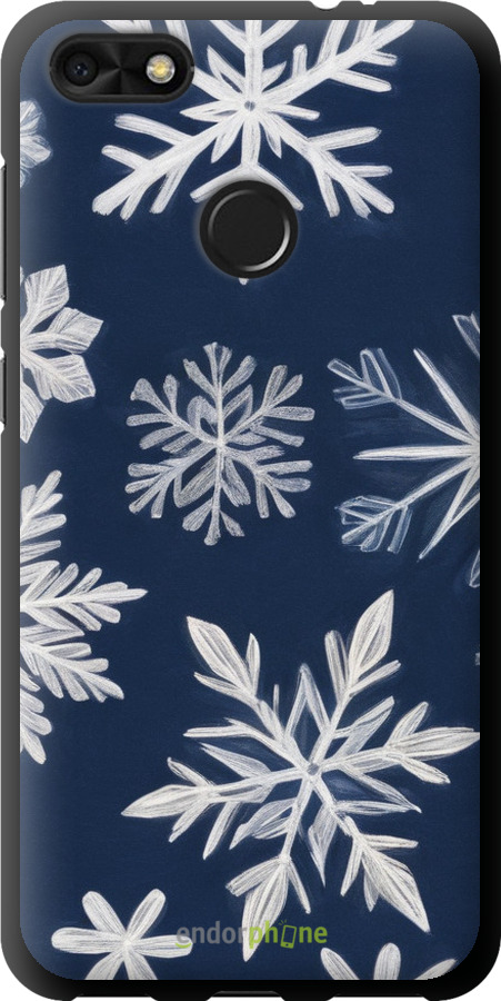 TPU чехол Снежинки для Huawei Nova Lite 2017 - 5821b-1400 изображение 