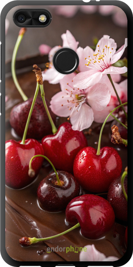 TPU чехол Вишня у шоколаді для Huawei Nova Lite 2017 - 6698b-1400 изображение 