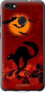 2D пластиковый чехол Чёрная кошка под луной для Huawei Nova Lite 2017 - 1190t-1400 изображение 