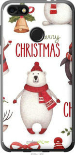 2D пластиковый чехол Merry Christmas для Huawei Nova Lite 2017 - 4106t-1400 изображение 