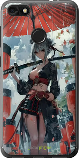 Силіконовий чехол Гейша-воїн для Huawei Nova Lite 2017 - 6124u-1400 изображение 