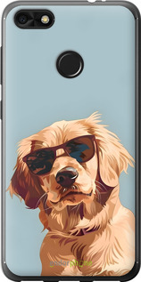 2D пластиковый чехол Пес в очках для Huawei Nova Lite 2017 - 6381t-1400 изображение 