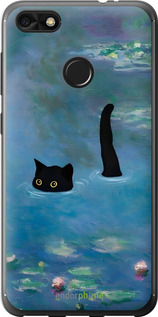 2D пластиковый чехол С изображением кота и водяной лилии Monet для Huawei Nova Lite 2017 - 6519t-1400 изображение 