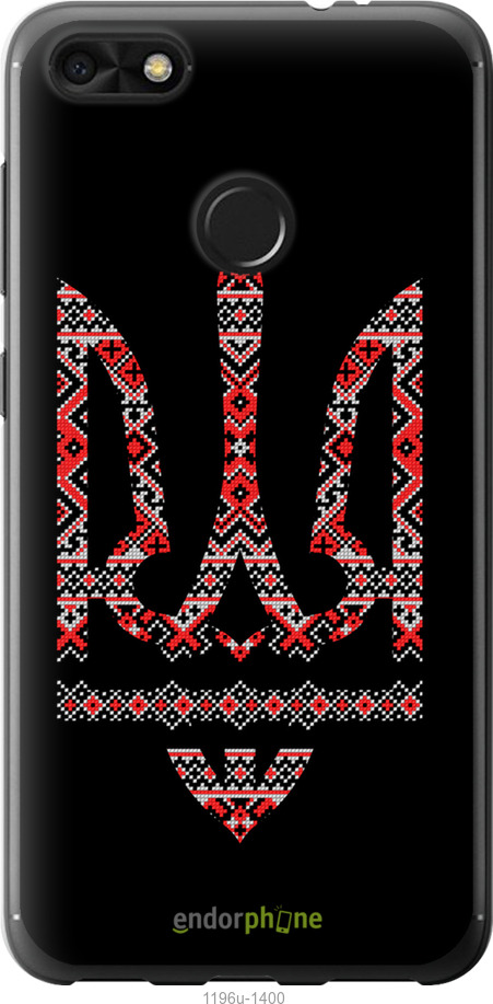 2D пластиковий чехол Герб - вишиванка на чорному фоні для Huawei Nova Lite 2017 - 1196t-1400 изображение 