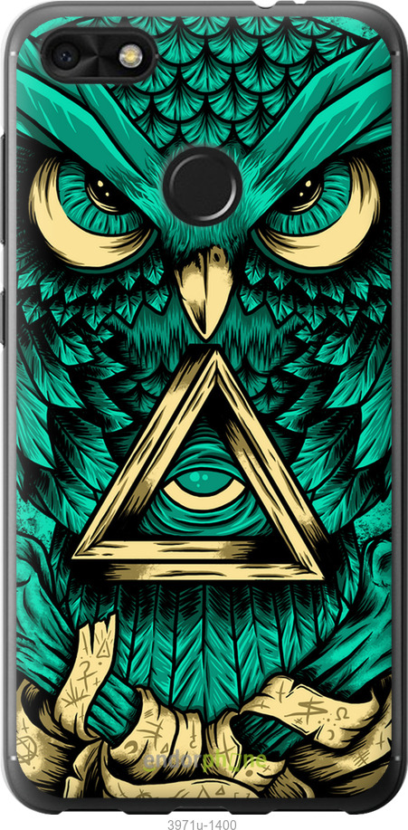 Силіконовий чехол Сова Арт-тату для Huawei Nova Lite 2017 - 3971u-1400 изображение 