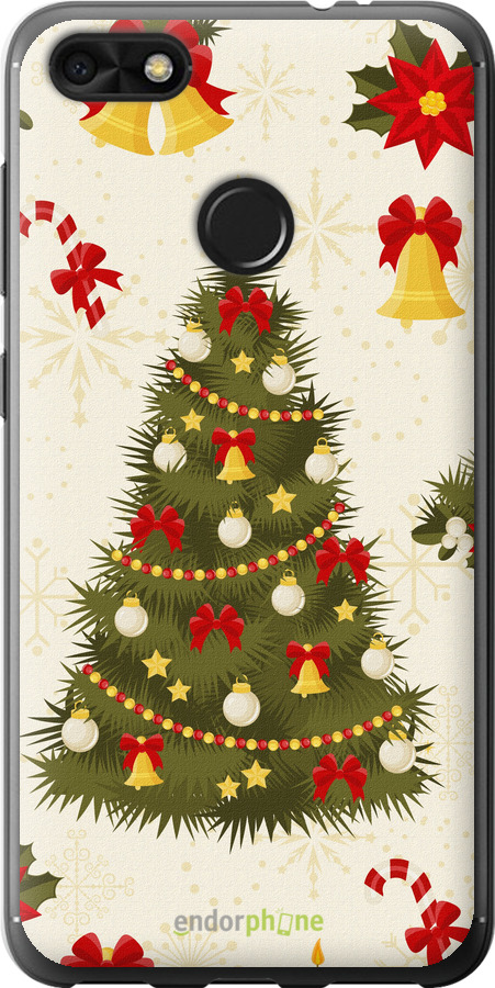 2D пластиковый чехол Новогодняя елка для Huawei Nova Lite 2017 - 4198t-1400 изображение 