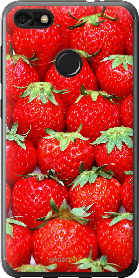 Силіконовий чехол Полуниця для Huawei Nova Lite 2017 - 6020u-1400 изображение 