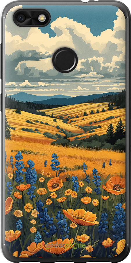 2D пластиковый чехол Украинское поле для Huawei Nova Lite 2017 - 6082t-1400 изображение 