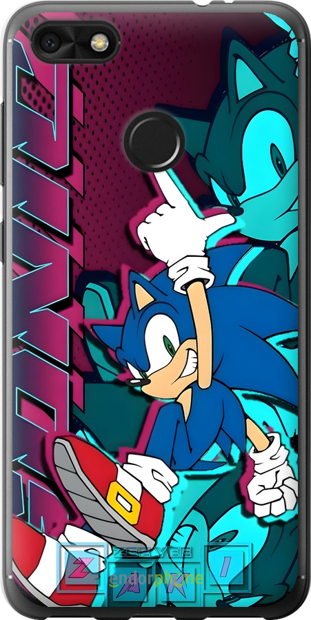 Силіконовий чехол Соник для Huawei Nova Lite 2017 - 6284u-1400 изображение 