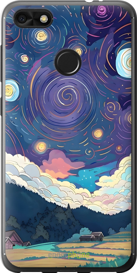 Силиконовый чехол Креативный арт для Huawei Nova Lite 2017 - 6322u-1400 изображение 