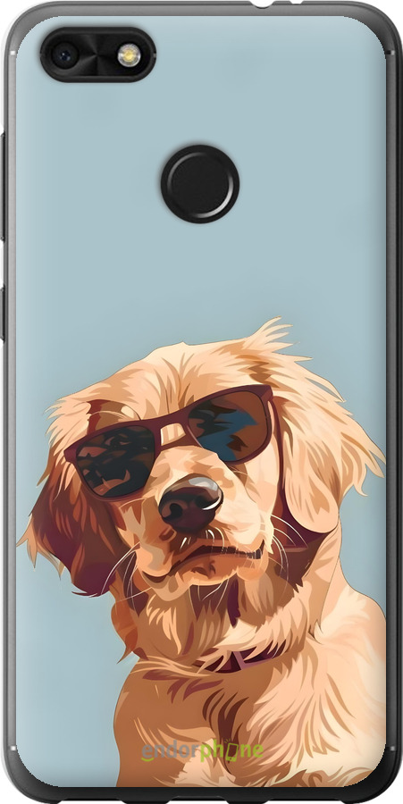 2D пластиковый чехол Пес в очках для Huawei Nova Lite 2017 - 6381t-1400 изображение 
