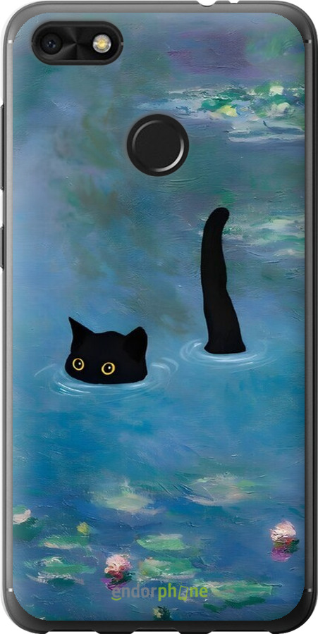 2D пластиковый чехол С изображением кота и водяной лилии Monet для Huawei Nova Lite 2017 - 6519t-1400 изображение 