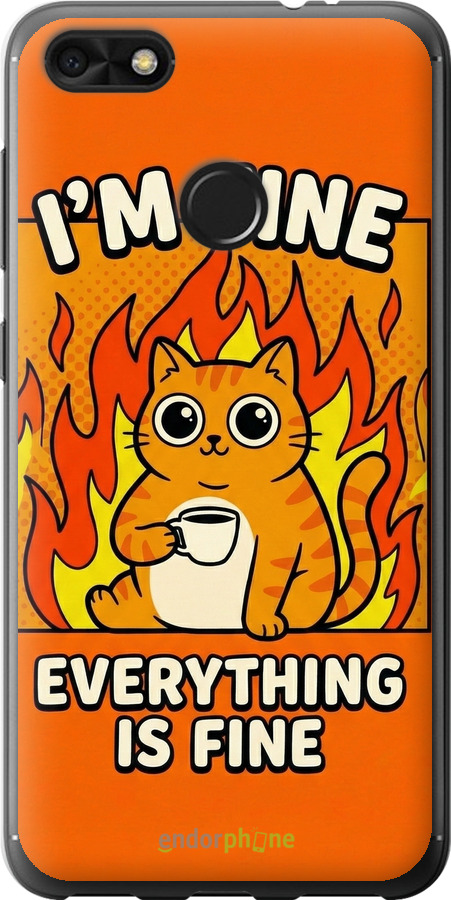 Силиконовый чехол Funny Cat для Huawei Nova Lite 2017 - 6786u-1400 изображение 