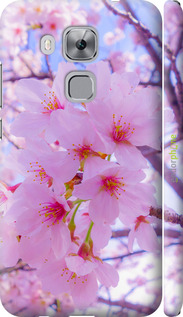 3D пластиковый матовый чехол Сакура для Huawei Nova Plus - 6029m-961 изображение 