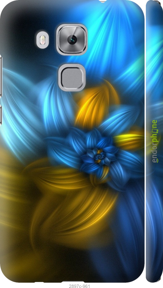 

3D пластиковий матовий чохол "Візерунок 46" для Huawei Nova Plus, Синій