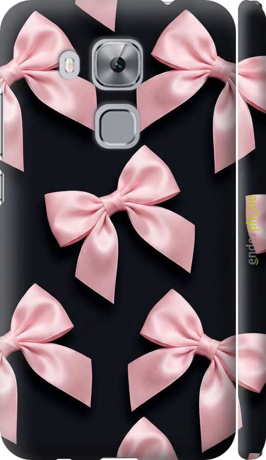 3D пластиковый матовый чехол Coquette Ribbons Dark Coquette для Huawei Nova Plus - 6767m-961 изображение 