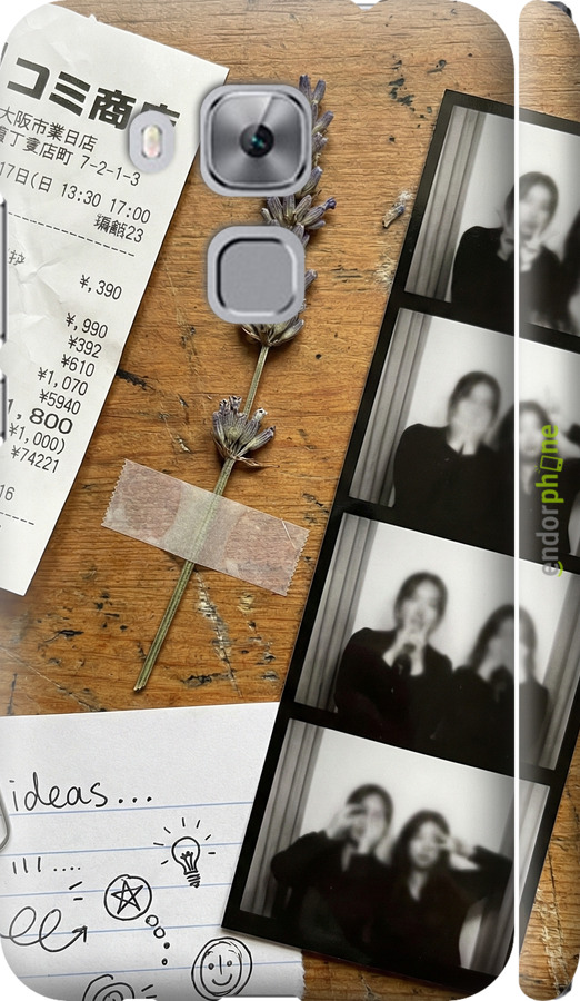 3D пластиковый матовый чехол Aesthetic Scrapbook Collage для Huawei Nova Plus - 6773m-961 изображение 